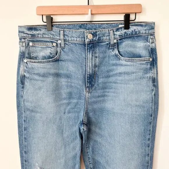 New AYR The LaLa Denim Jean Saturn Return Womens 34 Distressed - Picture 3 of 12